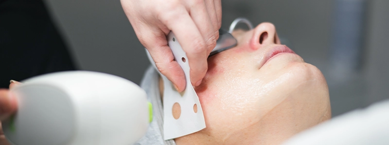 Glow Up Clinic laser treatment room interior Dubai