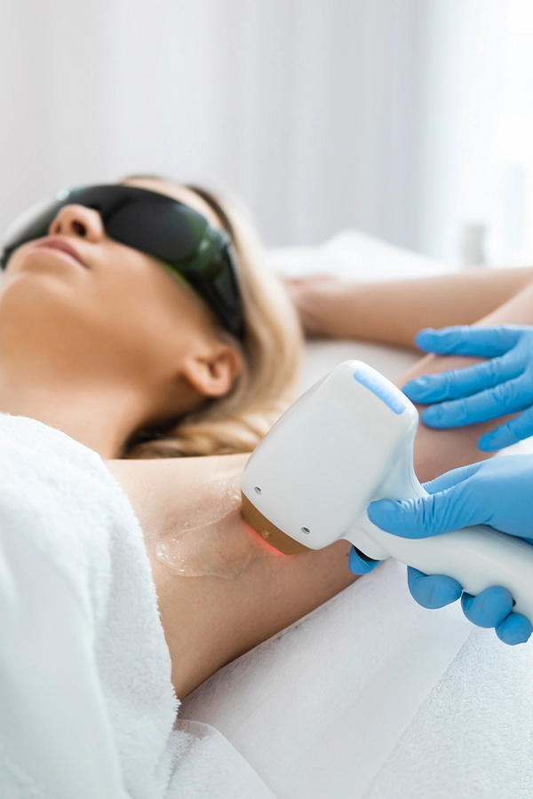 Laser hair removal result before after